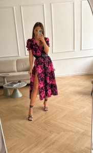 Sukienka ANGIE  dark pink