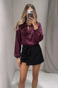 Bluzka ROSE bordo