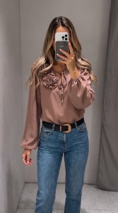 Bluzka ROSE cappucino